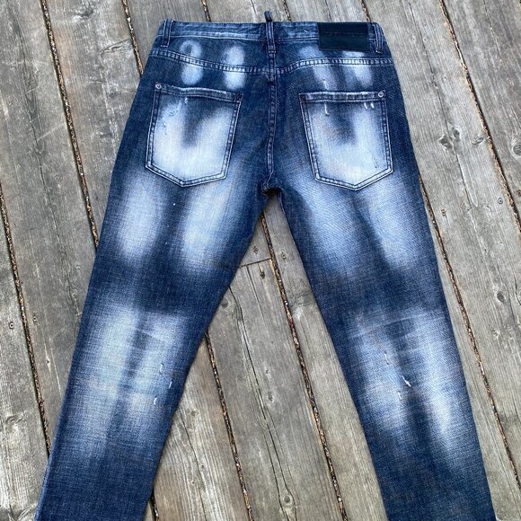Vintage DSQuared2 Designer Denim Jeans Size 48 MultiFade Gray DS2 DSQUARED - Picture 1 of 8